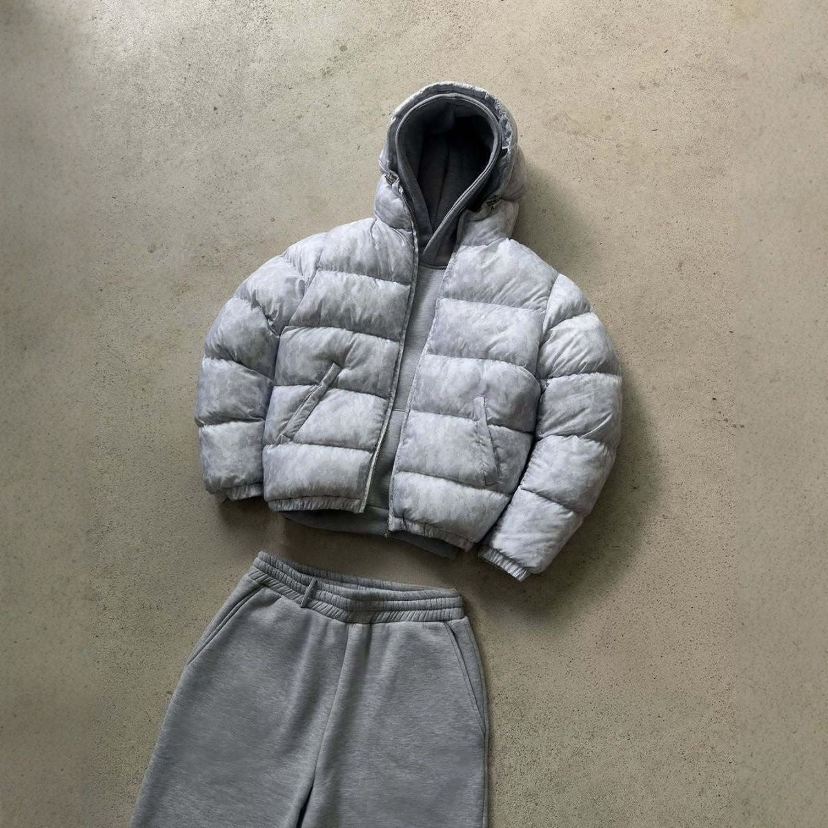 Men's and Women's Cotton-padded Hooded Jackets