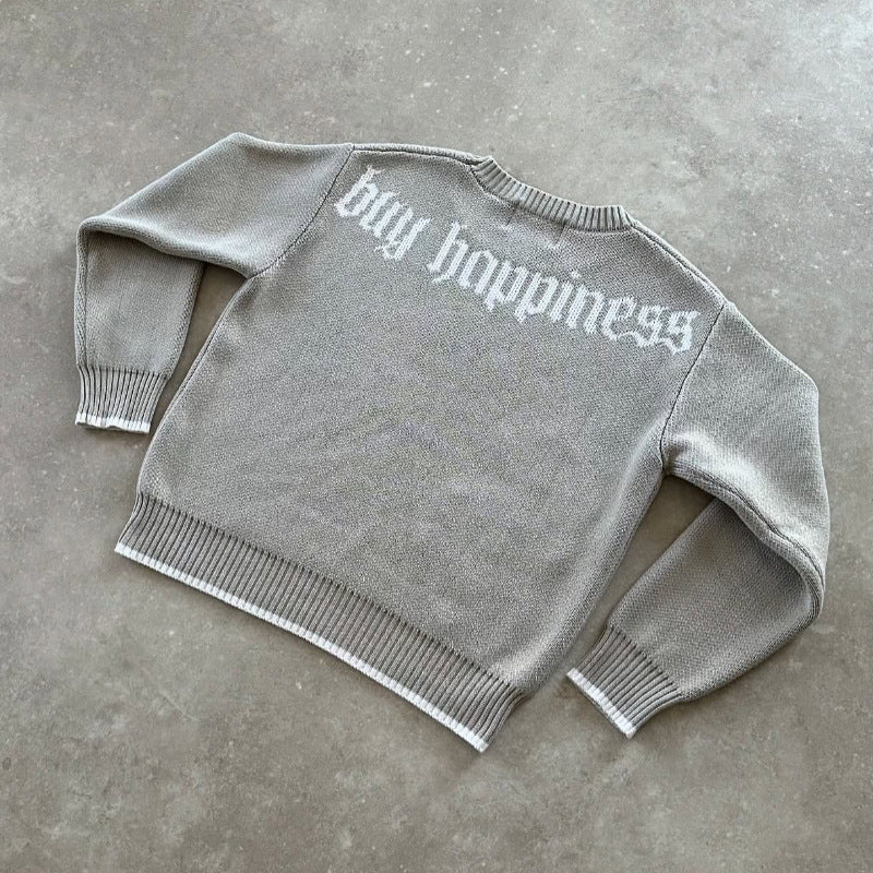 Design Sense Jacquard Loose-fitting Knitwear Autumn Winter sweater