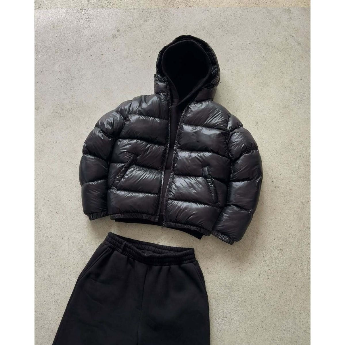 Men's and Women's Cotton-padded Hooded Jackets